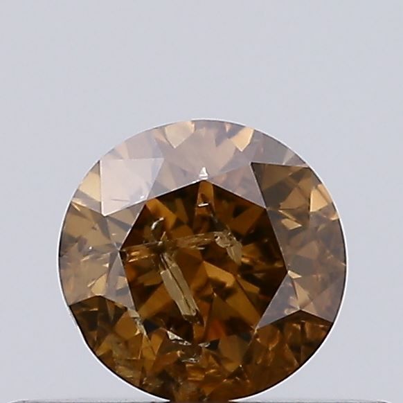 0.26ct Round Natural Diamond (Colour FANCY, Clarity I3, NONE Certified)