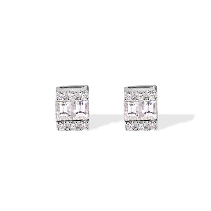 14k Diamond Baguette Stud Earrings