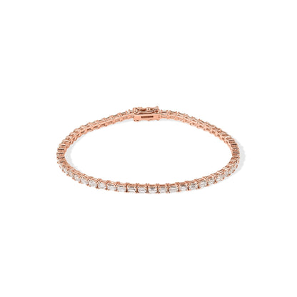 14K Baguette Diamond Bracelet