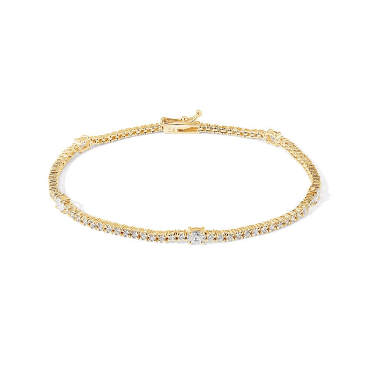14K Diamond Tennis Bracelet