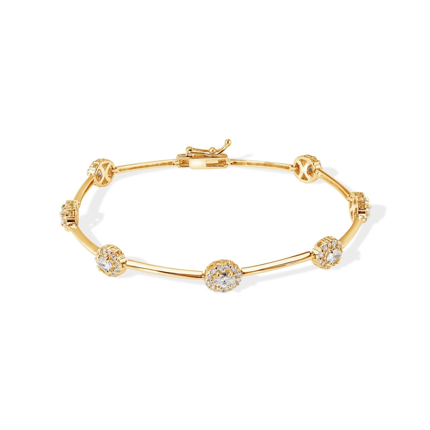 14K Diamond Bangle Bracelet