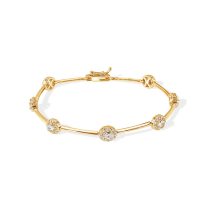 14K Diamond Bangle Bracelet