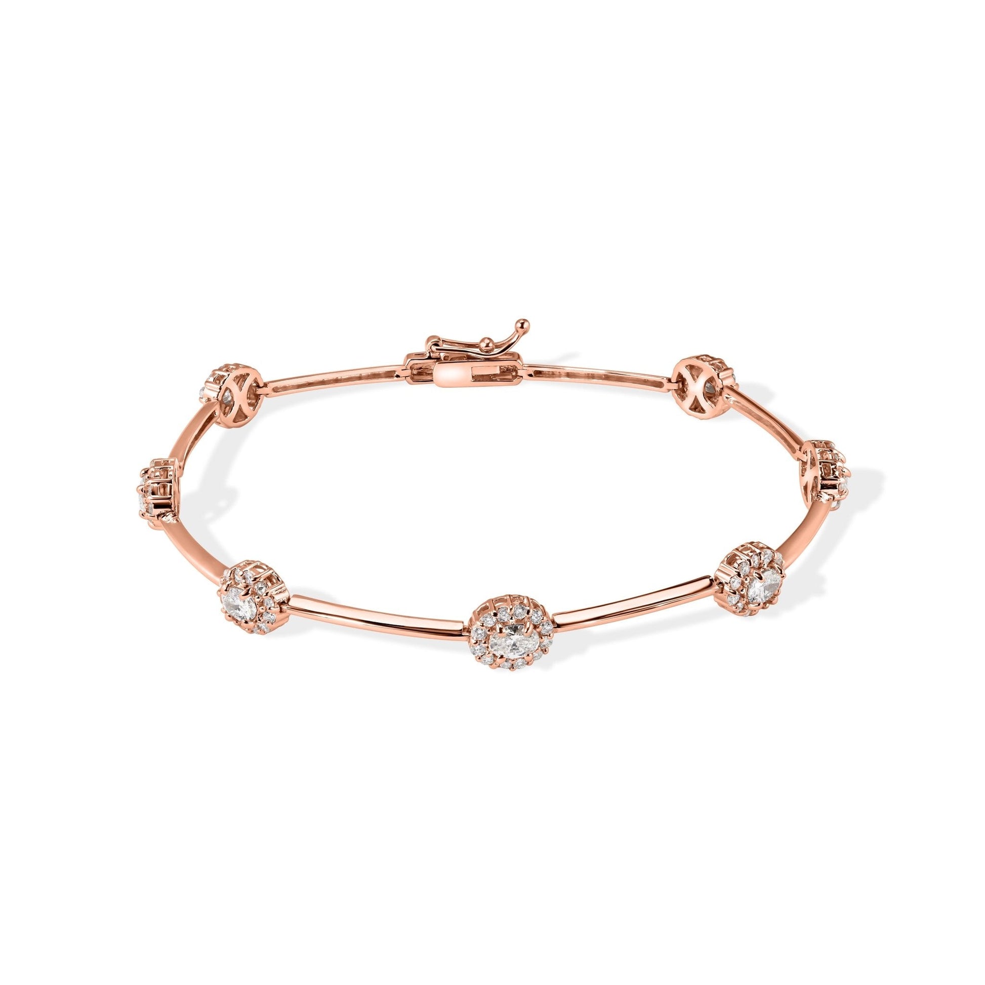 14K Diamond Bangle Bracelet
