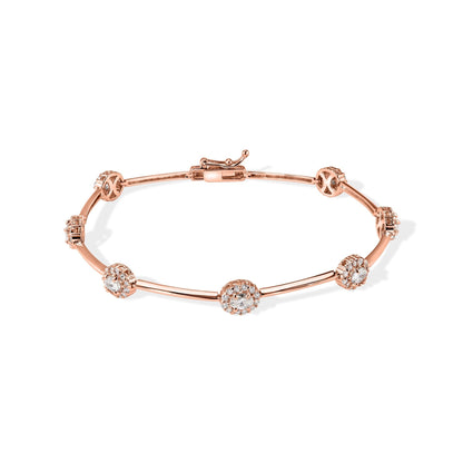 14K Diamond Bangle Bracelet