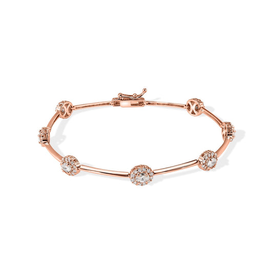 14K Diamond Bangle Bracelet