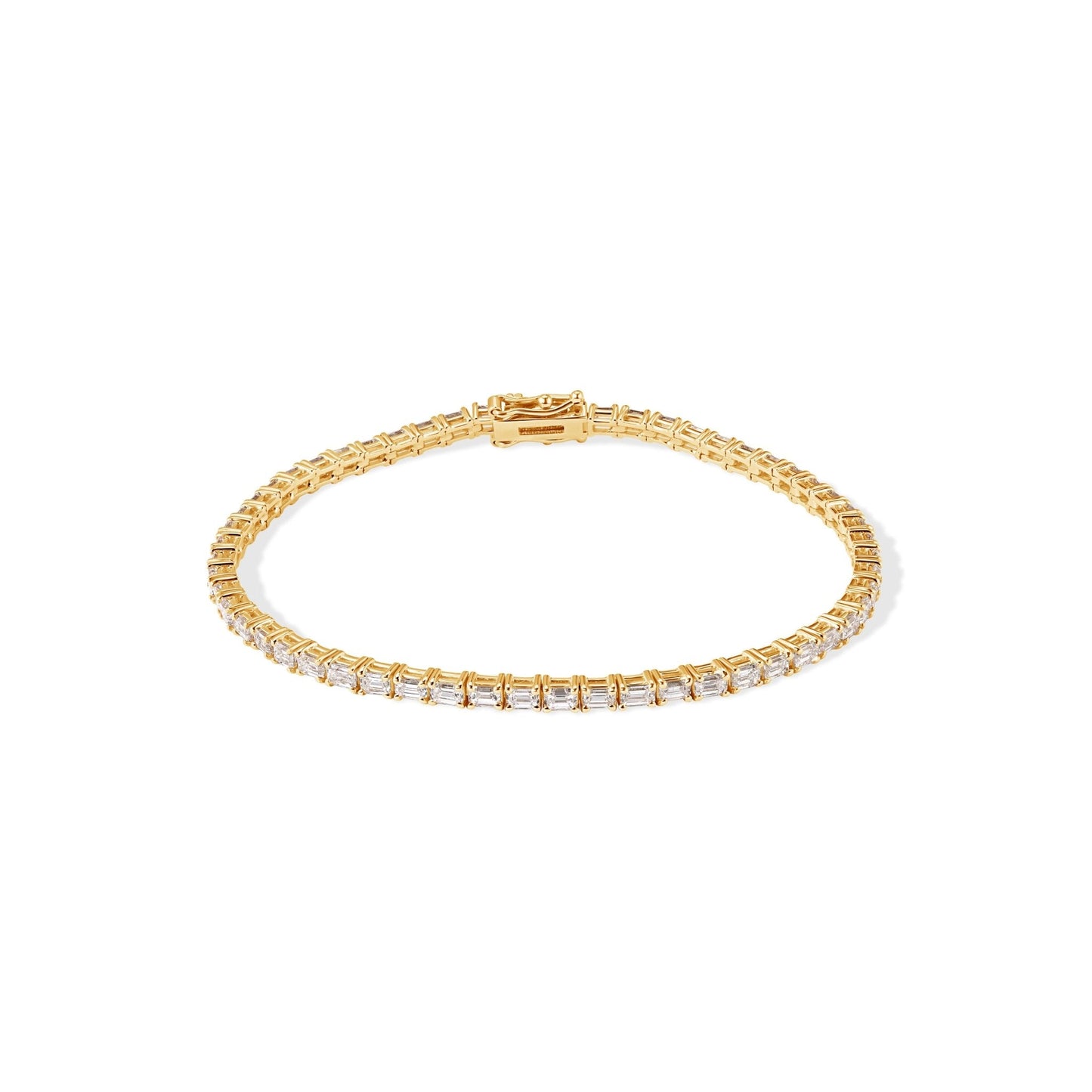 14K Baguette Diamond Bracelet