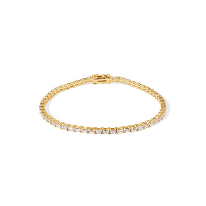 14K Baguette Diamond Bracelet