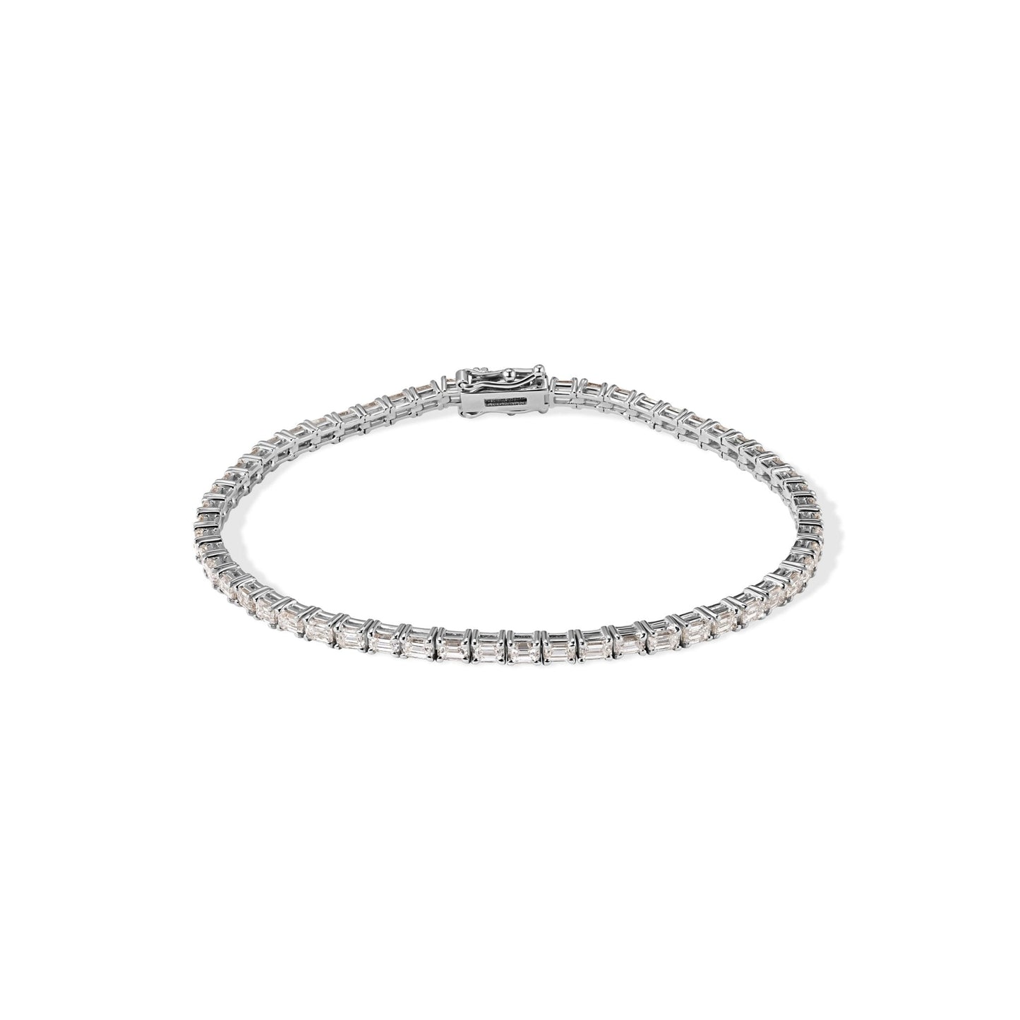 14K Baguette Diamond Bracelet