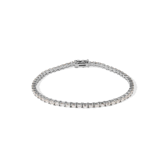 14K Baguette Diamond Bracelet