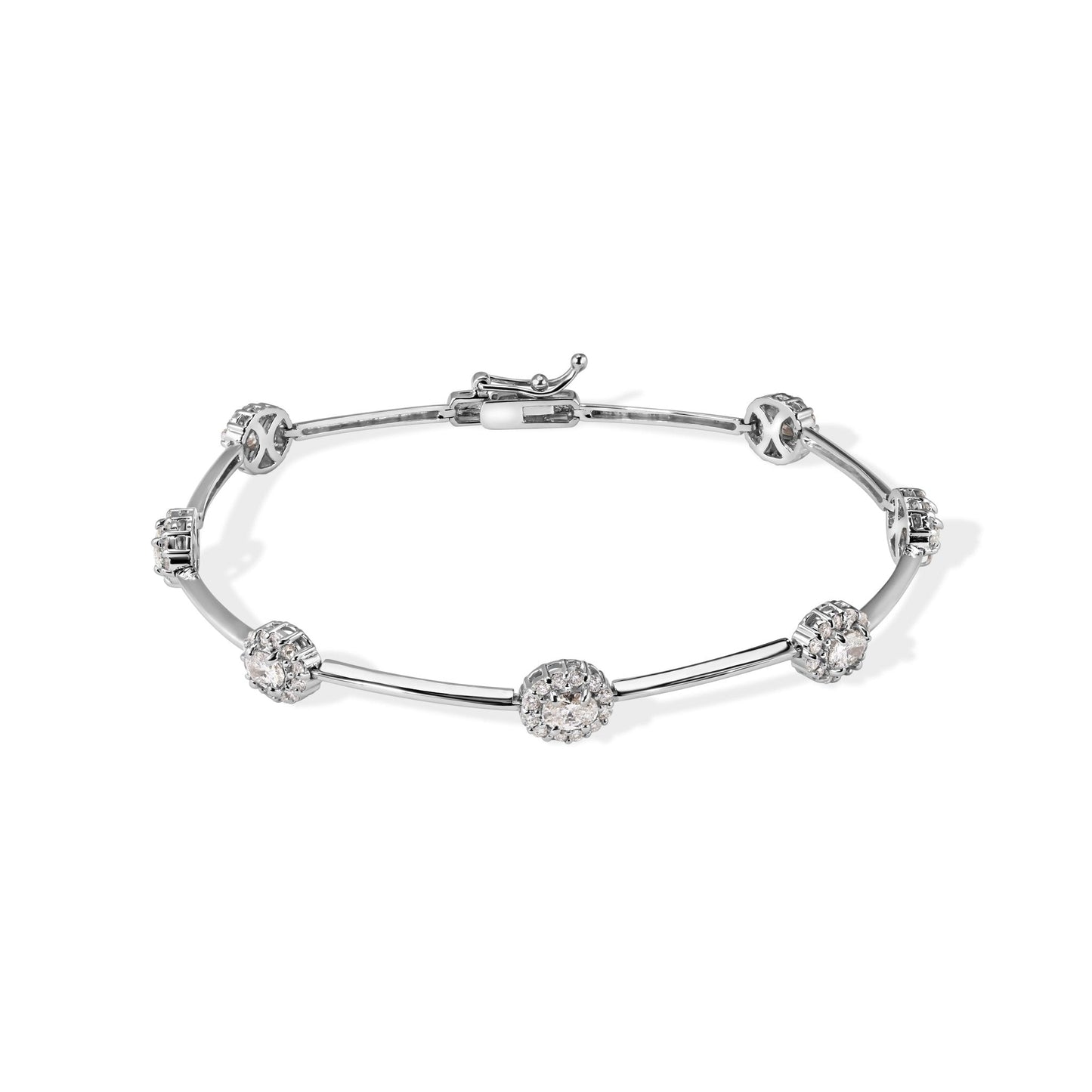 14K Diamond Bangle Bracelet