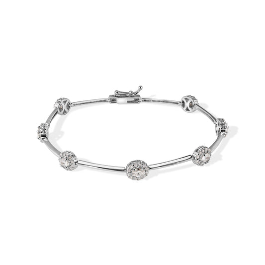 14K Diamond Bangle Bracelet
