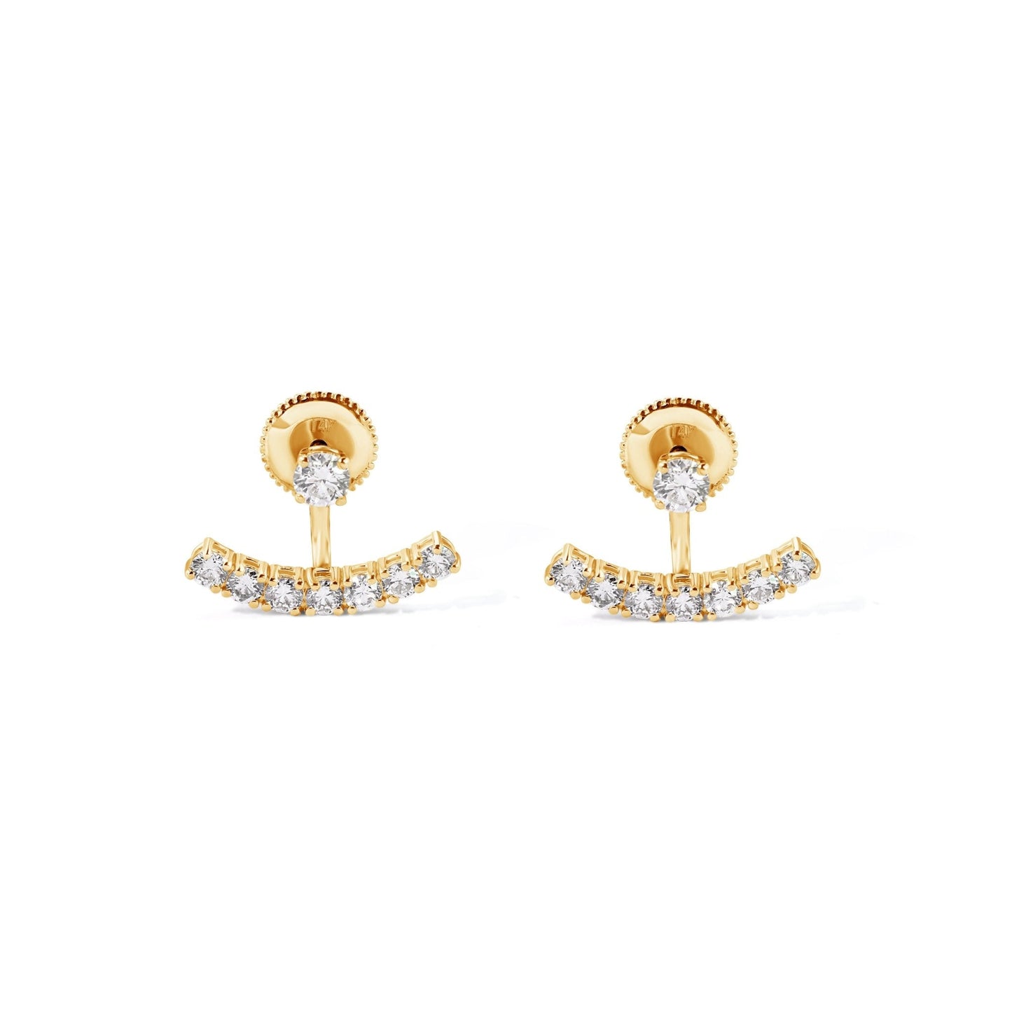 14K Fancy Stud Earrings