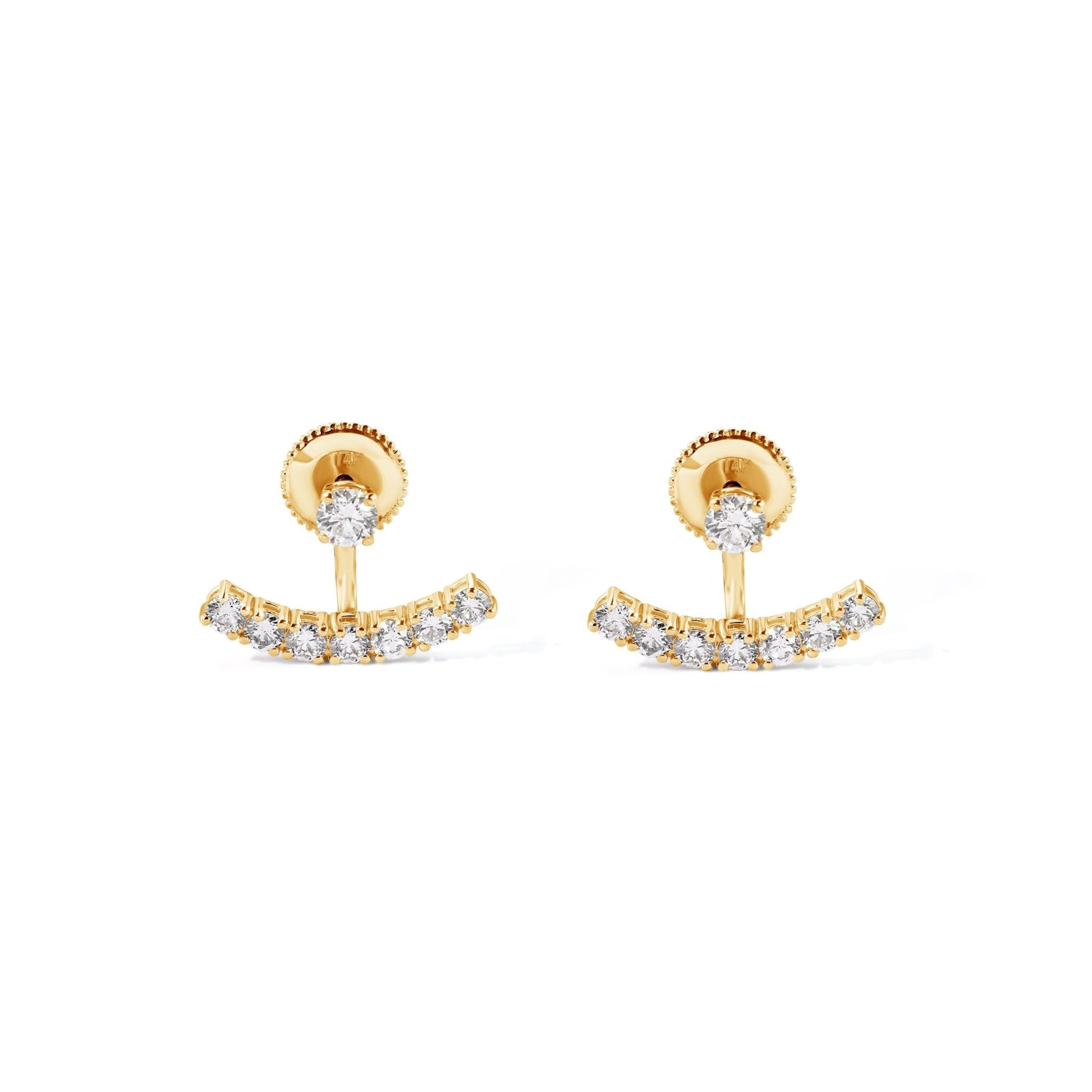14K Fancy Stud Earrings