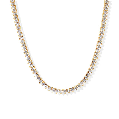 14K Diamond Tennis Necklace