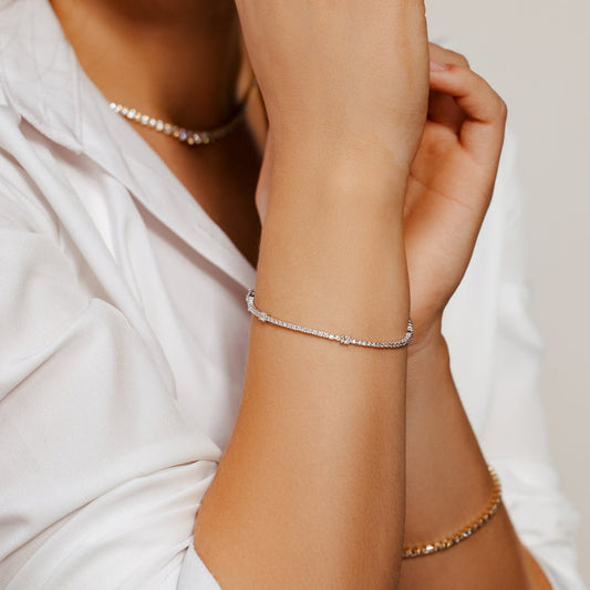 14K Diamond Tennis Bracelet