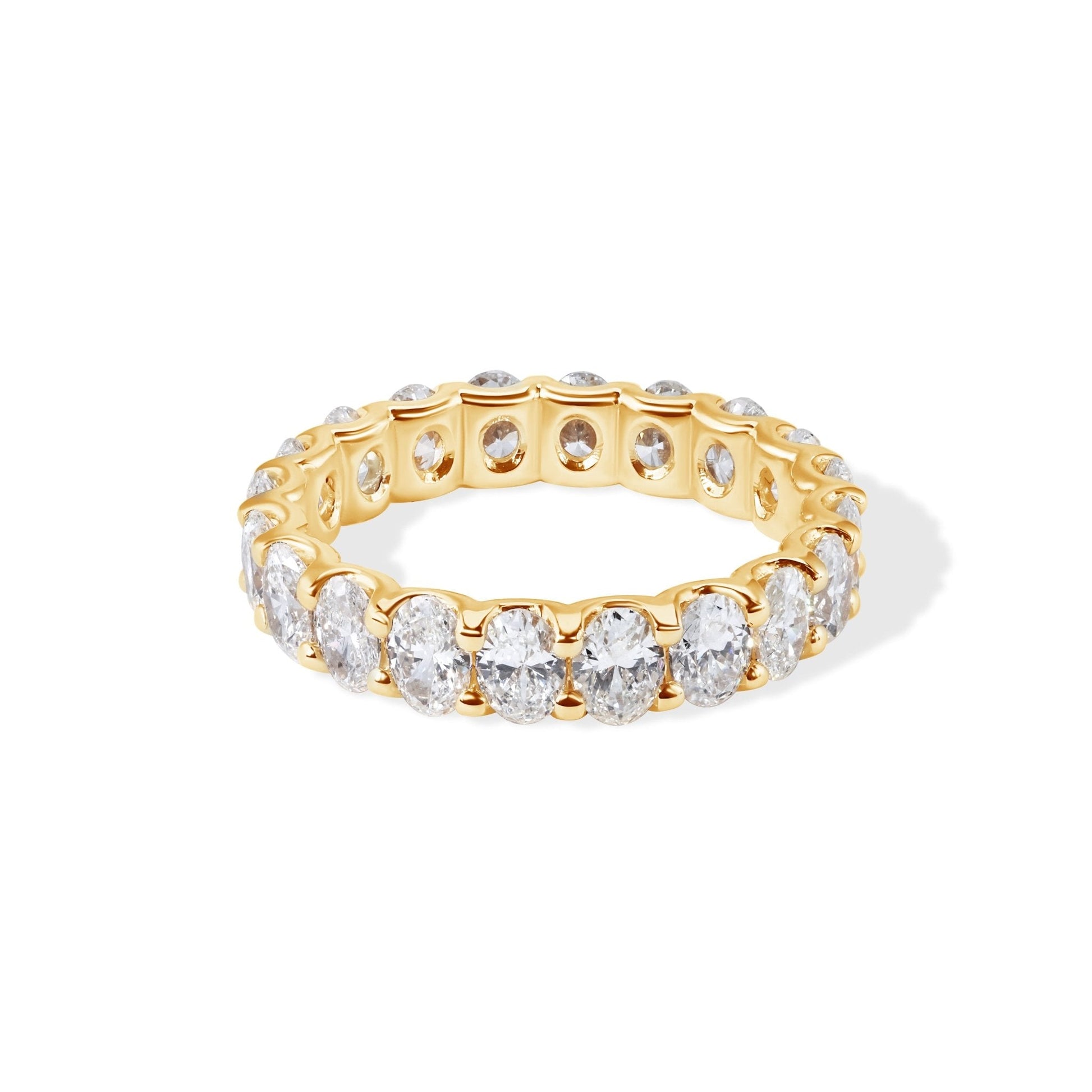14K Oval Diamond Eternity Ring