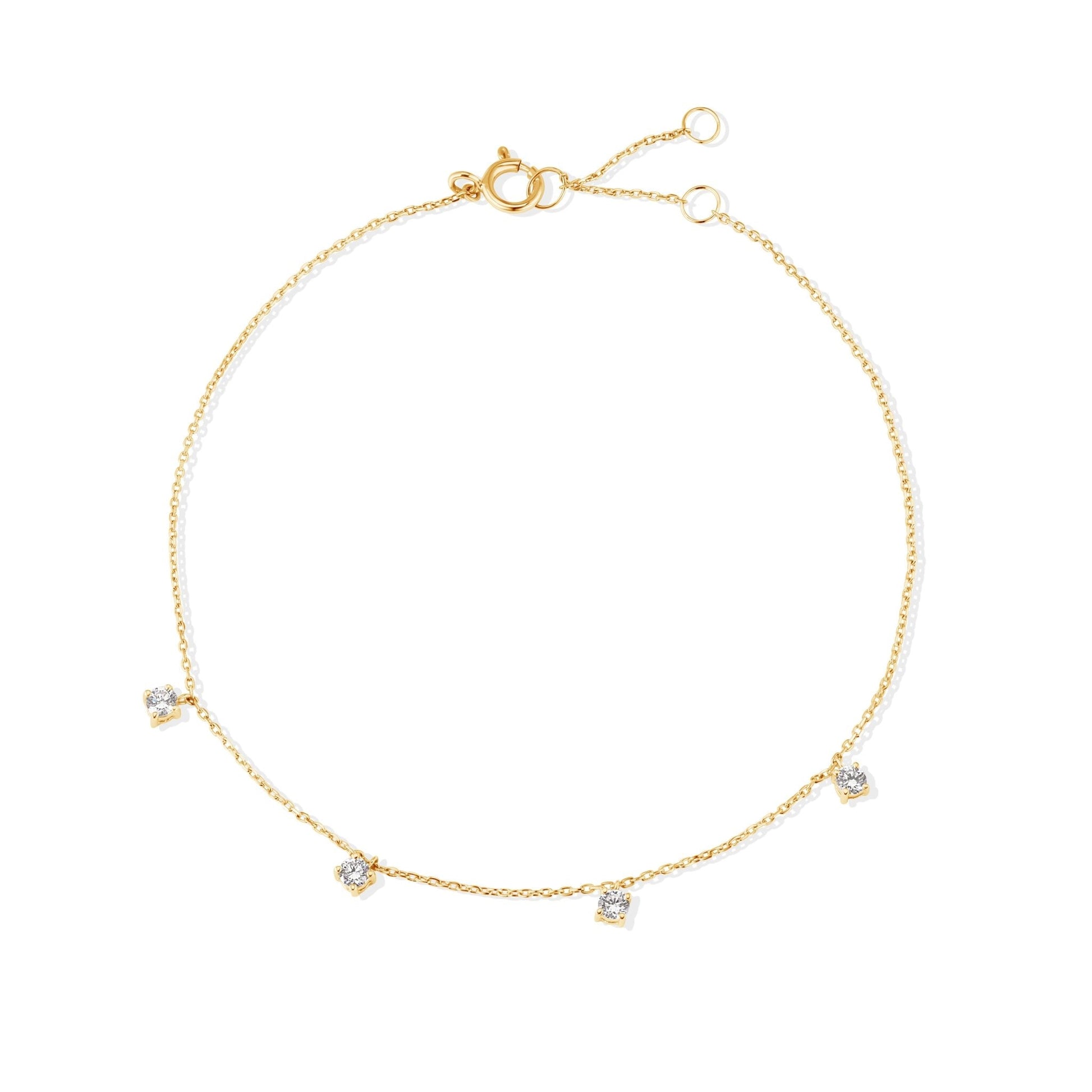 18K 4 Diamonds Bracelet