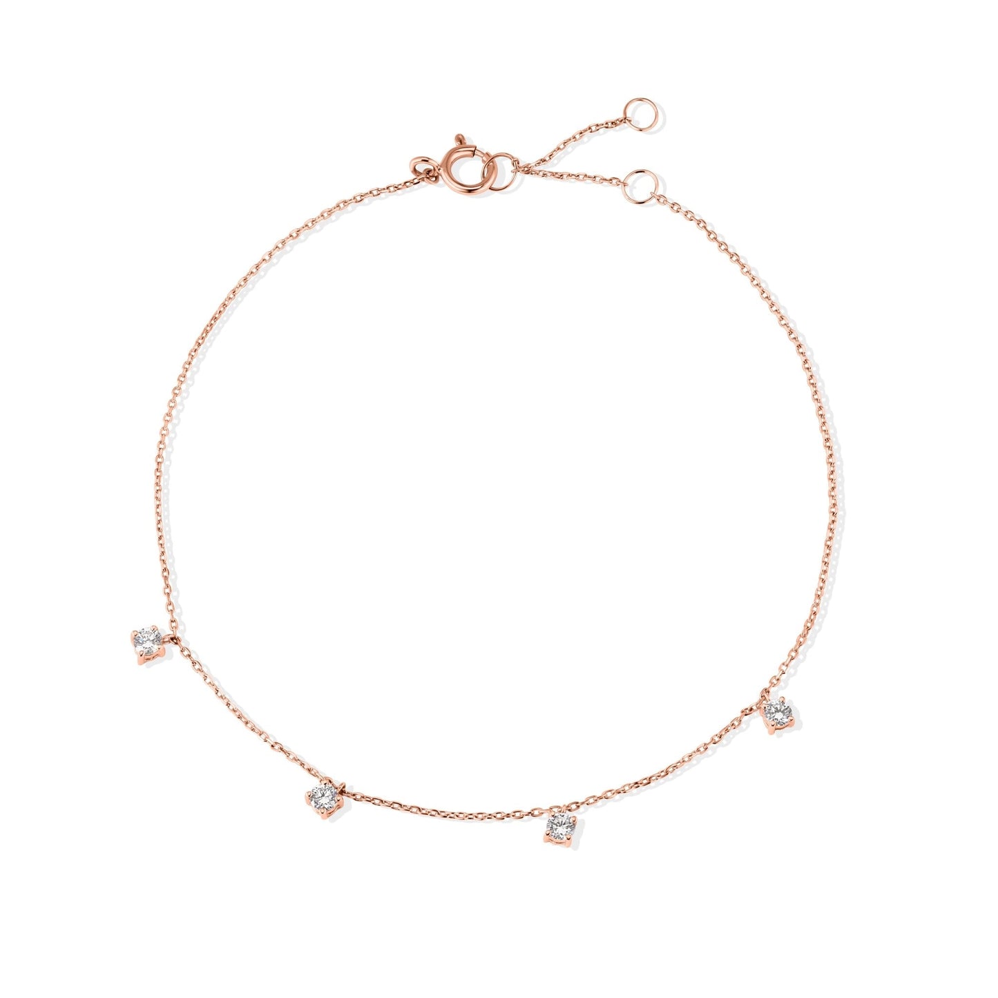 18K 4 Diamonds Bracelet