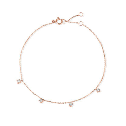 18K 4 Diamonds Bracelet