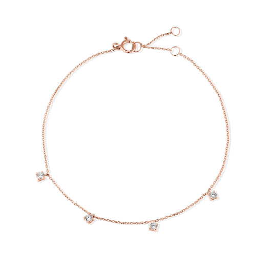18K 4 Diamonds Bracelet