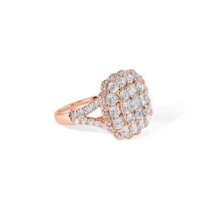 18K Diamond Ladies Ring