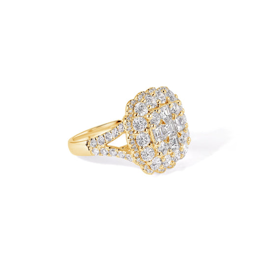 18K Diamond Ladies Ring