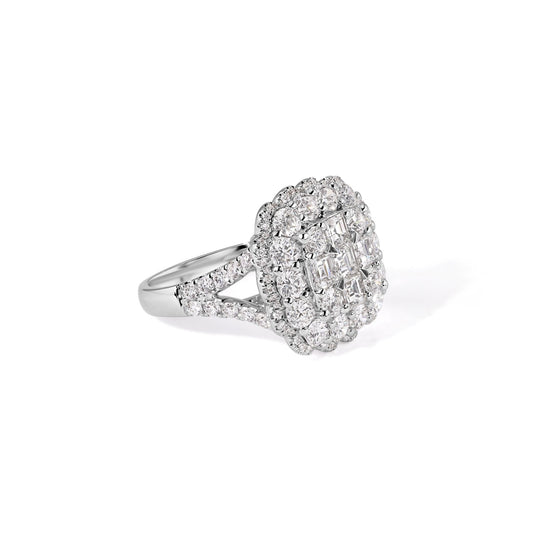 18K Diamond Ladies Ring