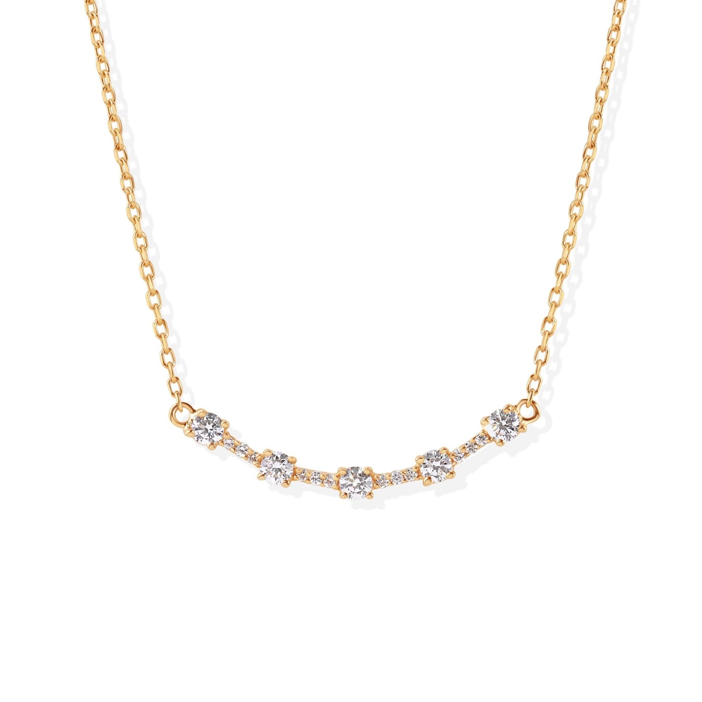 18K Smile Diamond Necklace