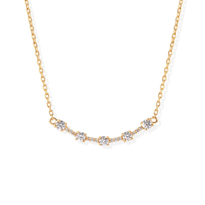 18K Smile Diamond Necklace