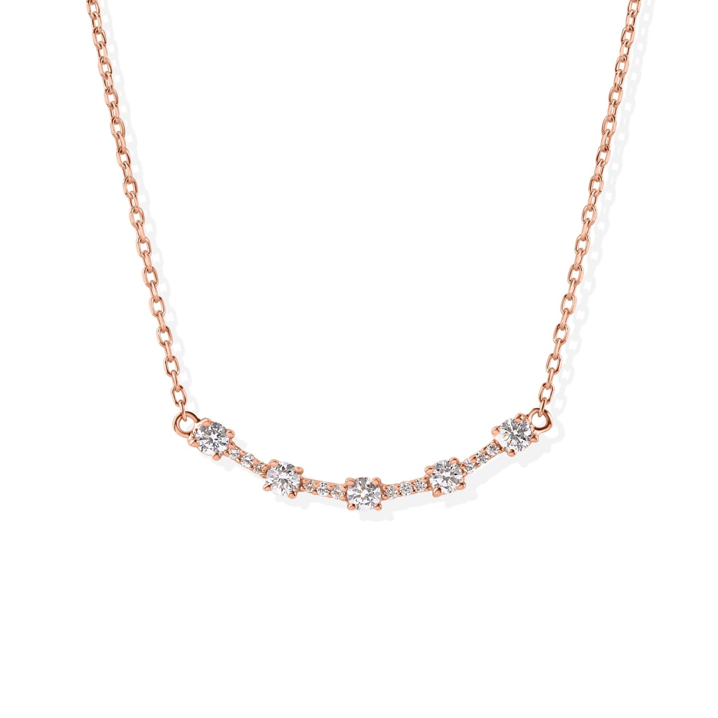 18K Smile Diamond Necklace