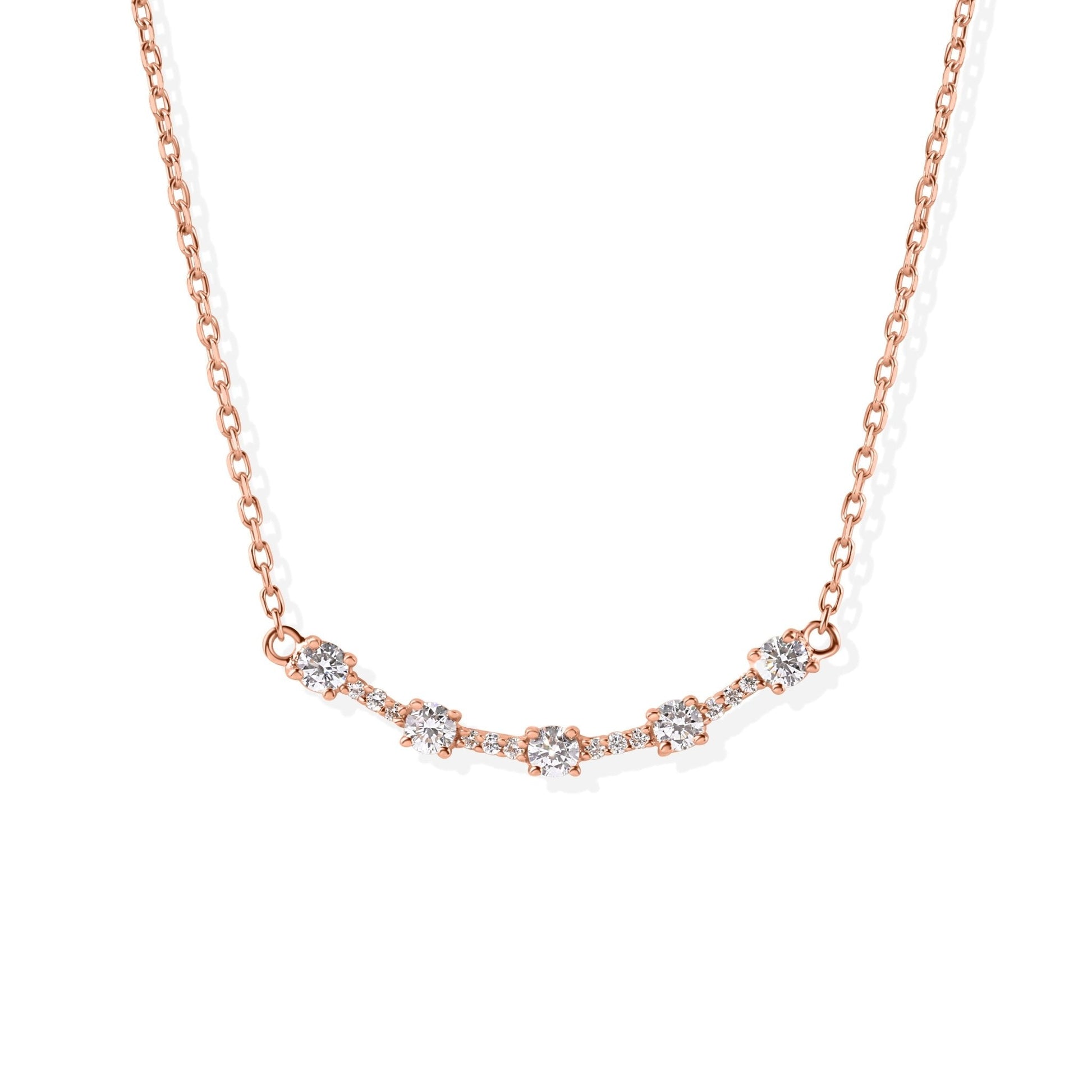 18K Smile Diamond Necklace