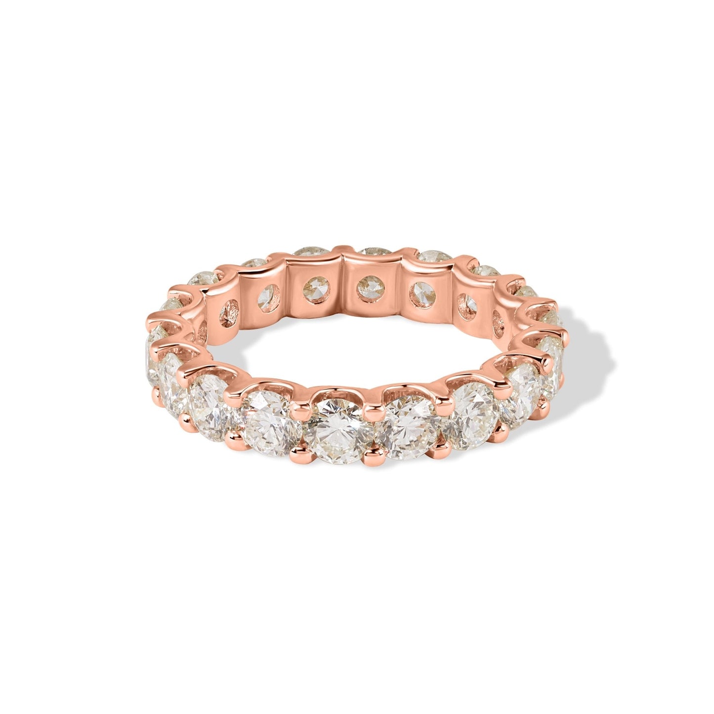 18K Oval Diamond Eternity Ring