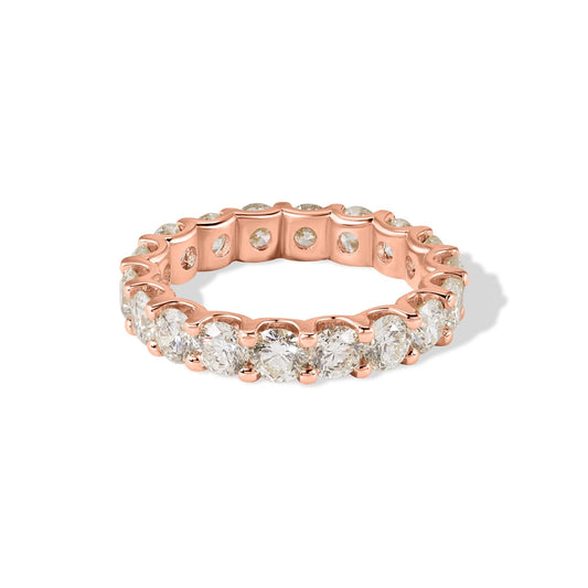 14K Oval Diamond Eternity Ring