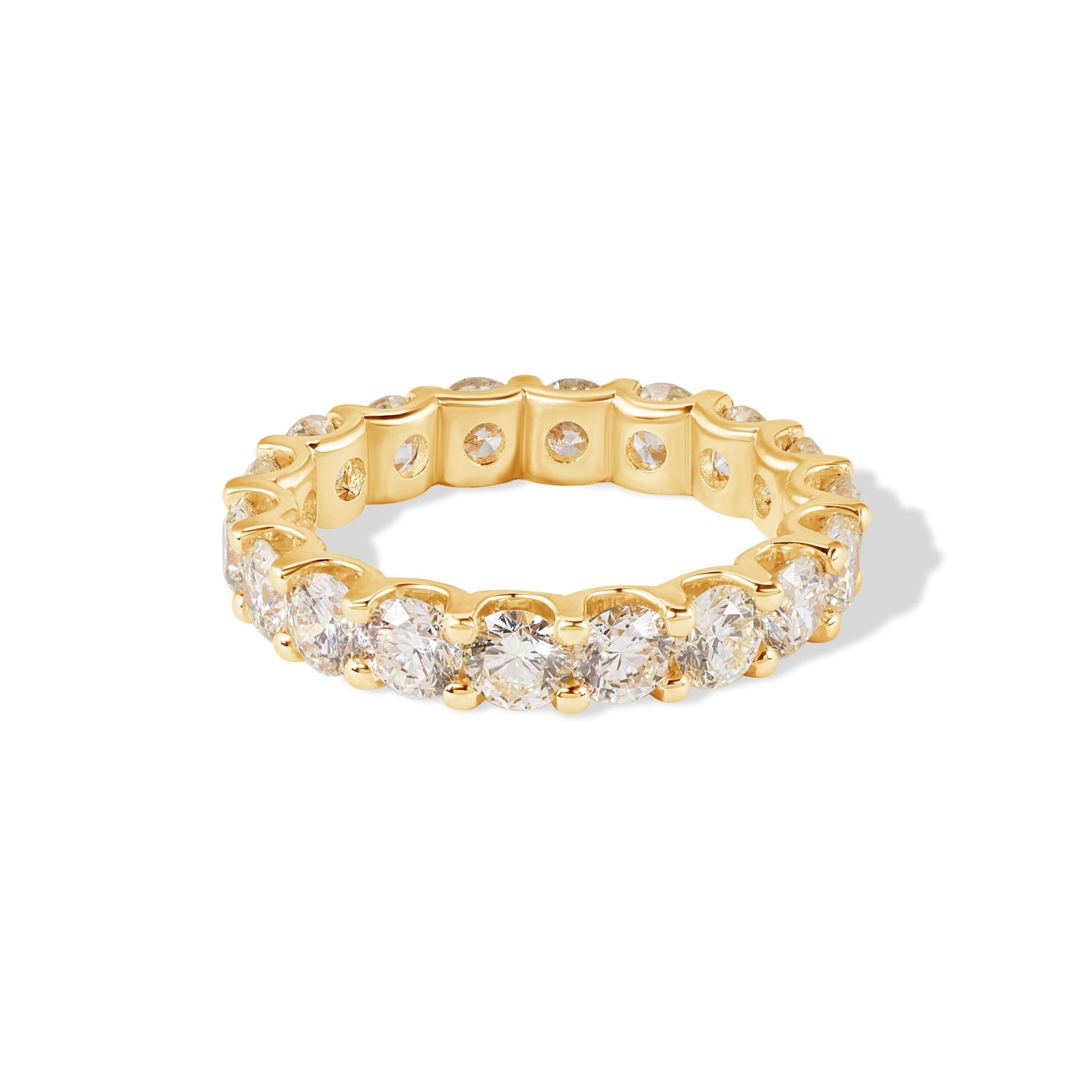 18K Oval Diamond Eternity Ring