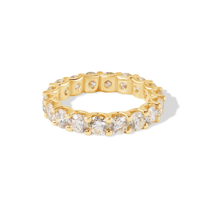 18K Oval Diamond Eternity Ring