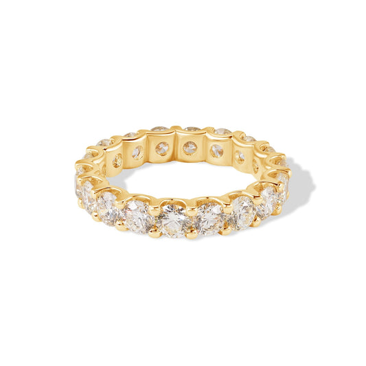 18K Oval Diamond Eternity Ring