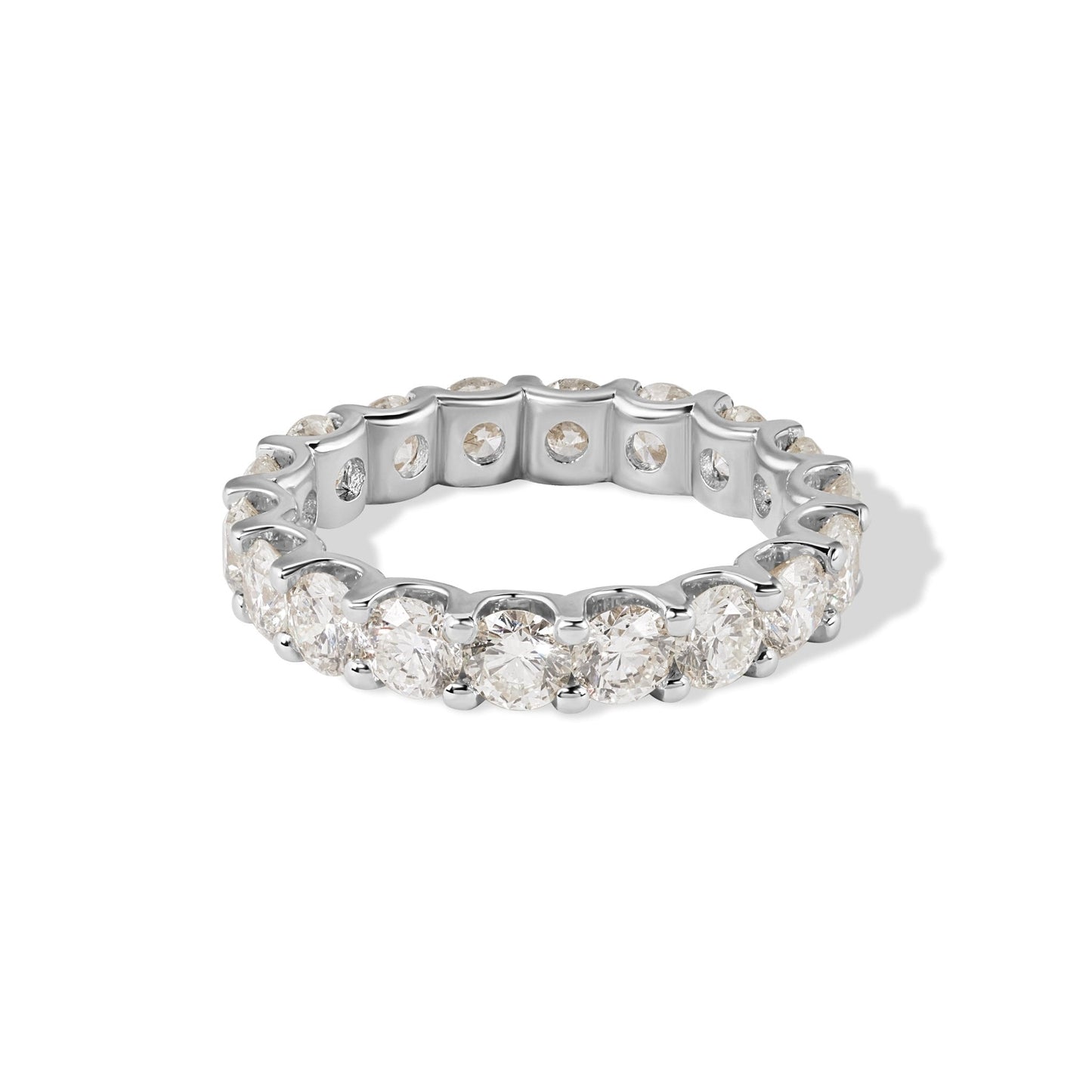 18K Oval Diamond Eternity Ring
