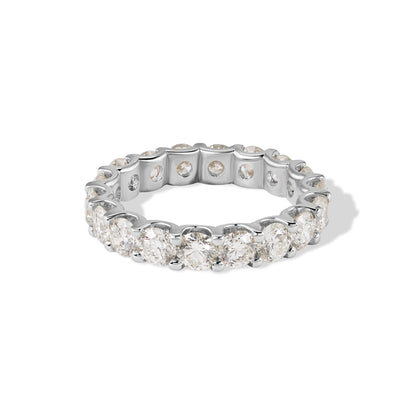 18K Oval Diamond Eternity Ring