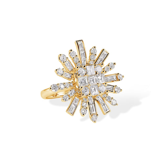 18k Fancy Diamond Ring