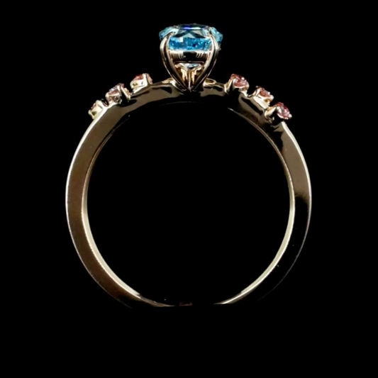 1.02 ct. Blue Diamond Solitaire Ring