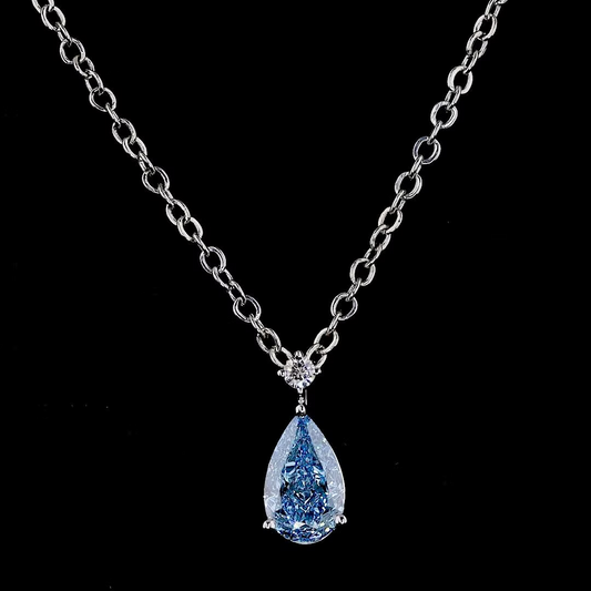 1.12 ct. Blue Diamond Pendant