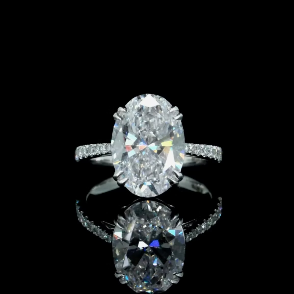 5.51 ct. Oval Diamond Solitaire Ring