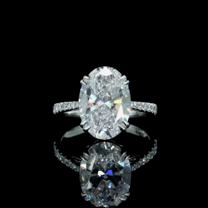 5.51 ct. Oval Diamond Solitaire Ring