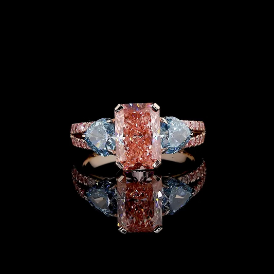 3.08 ct. Pink Diamond 3-Piece Ring