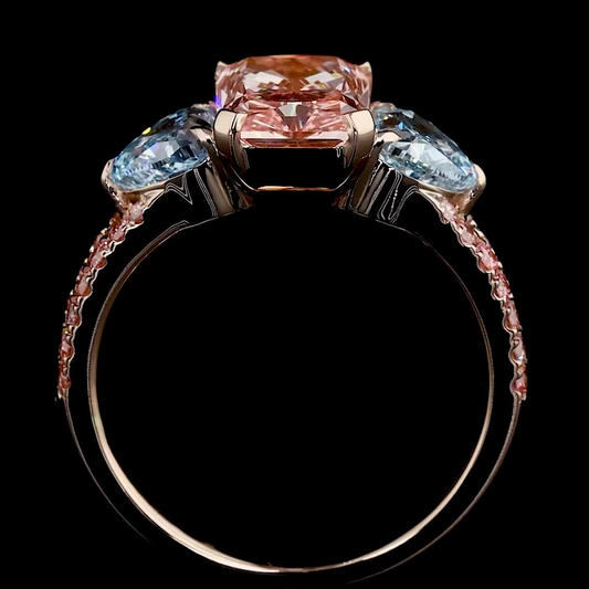 3.08 ct. Pink Diamond 3-Piece Ring