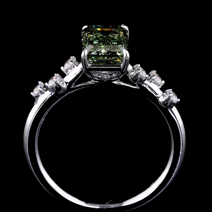 2.00 ct. Green Diamond Solitaire Ring