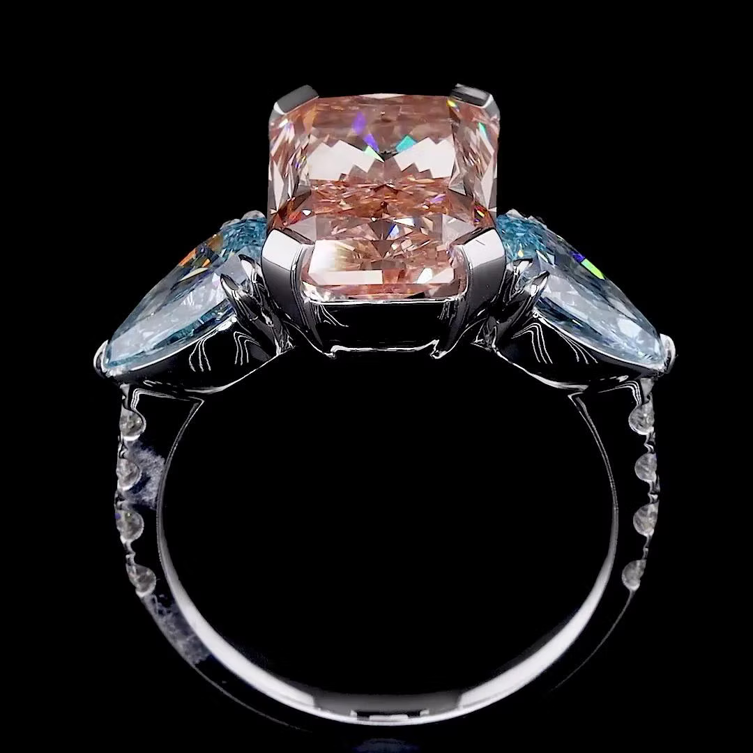 7.00 ct. Pink Diamond 3-Piece Ring