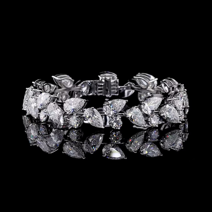 25.02 ct. Pear Diamond Tennis Bracelet