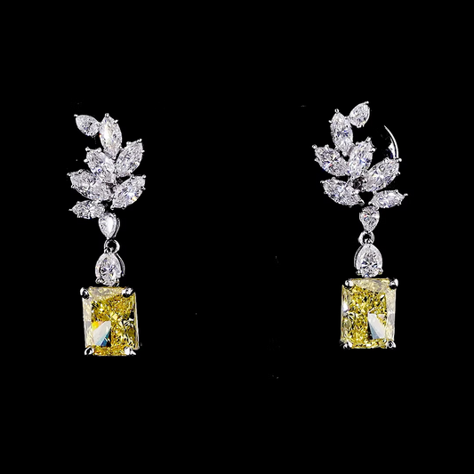 6.24 ct. Multi-Color Diamond Drop Earrings