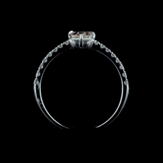 1.03 ct. Pink Diamond Pavé Ring